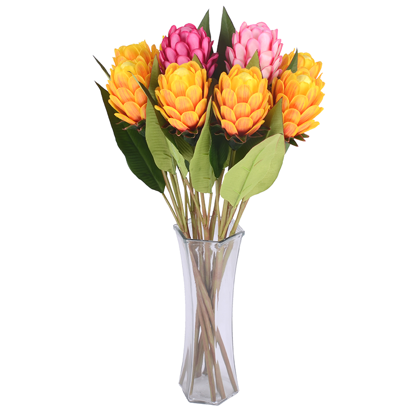 Artificial tropical flower and plants