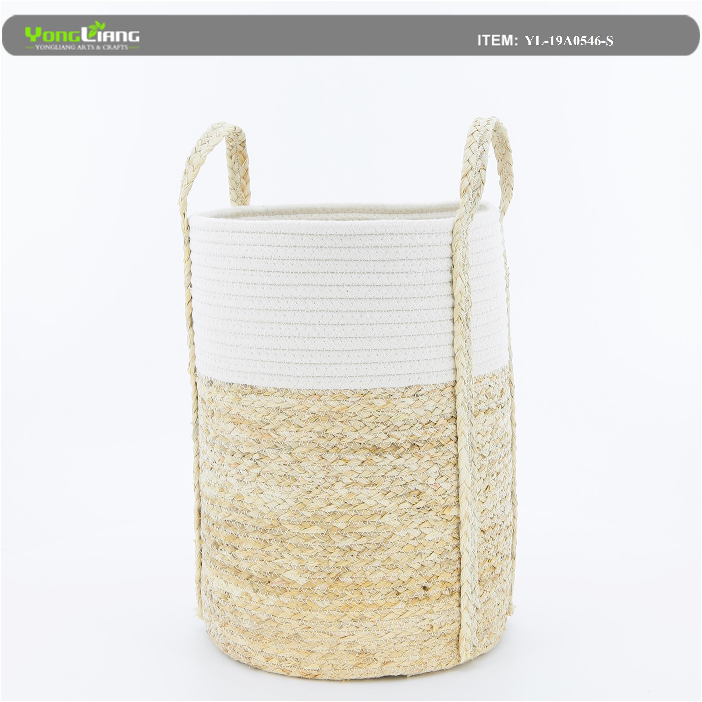 Maize + Cotton Rope Storage Basket