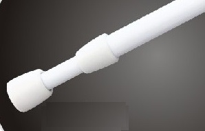 Mini-spring type shower curtain rod/ extensible rod