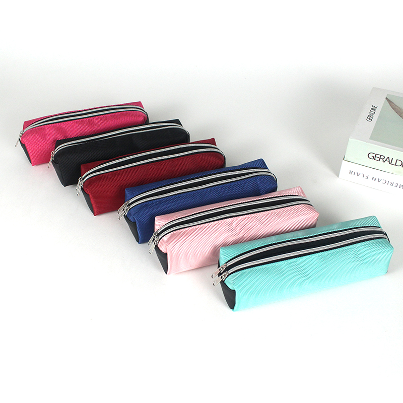 Double zipper pencil case