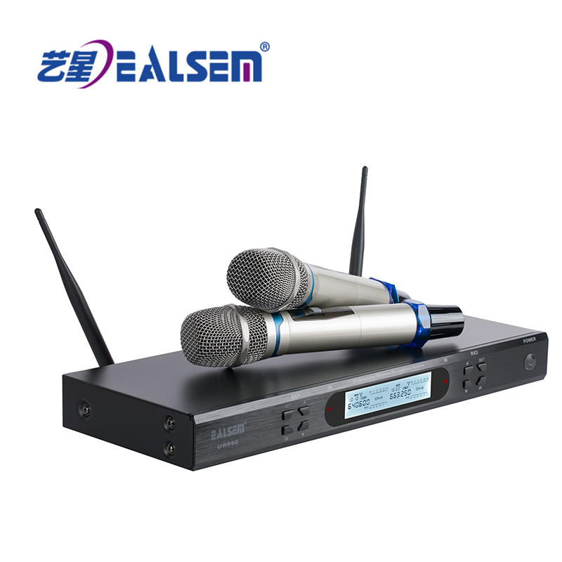 UW-960/970/980 UHF 2 Channels Wireless Microphone