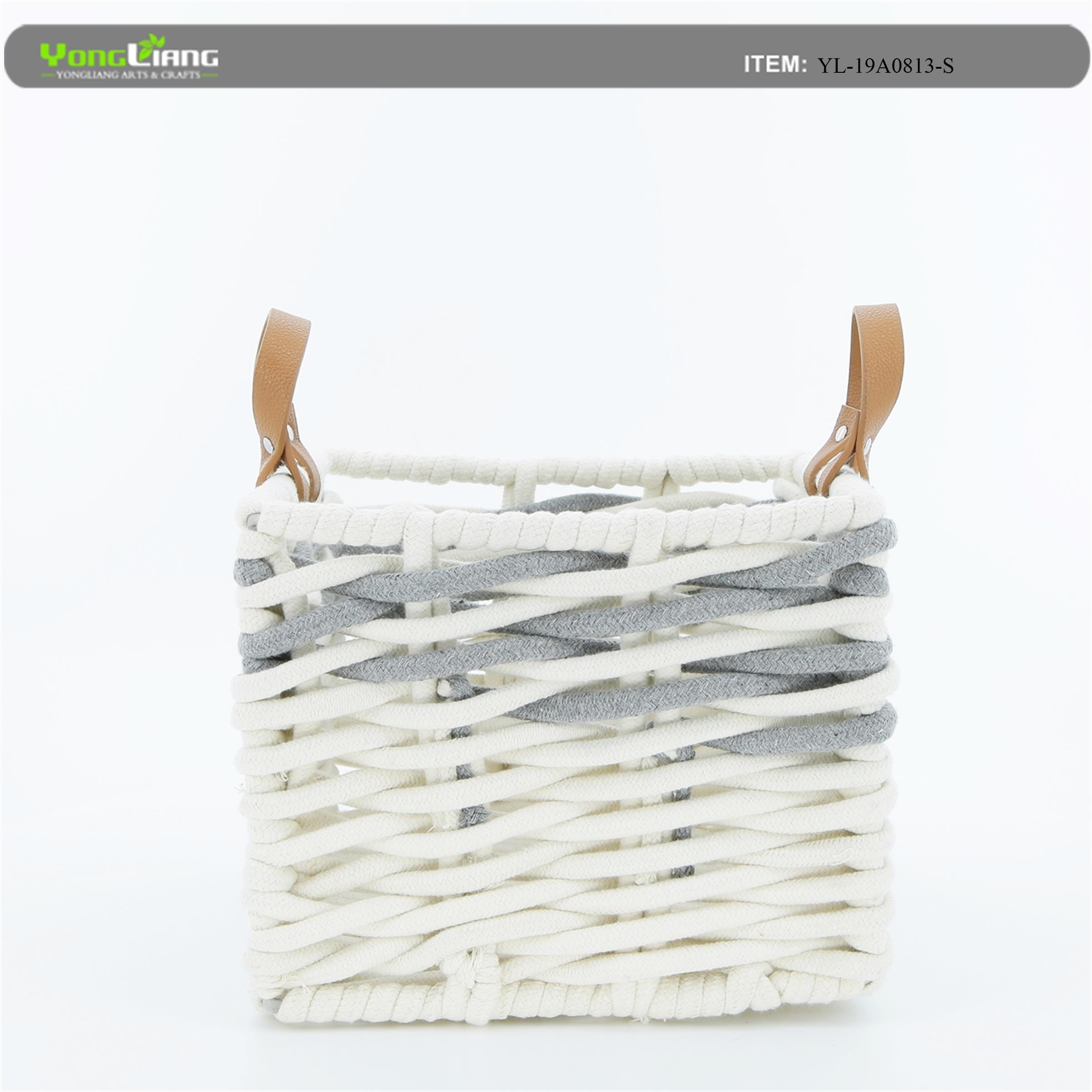 Poly Rope Weaving Storage Basket