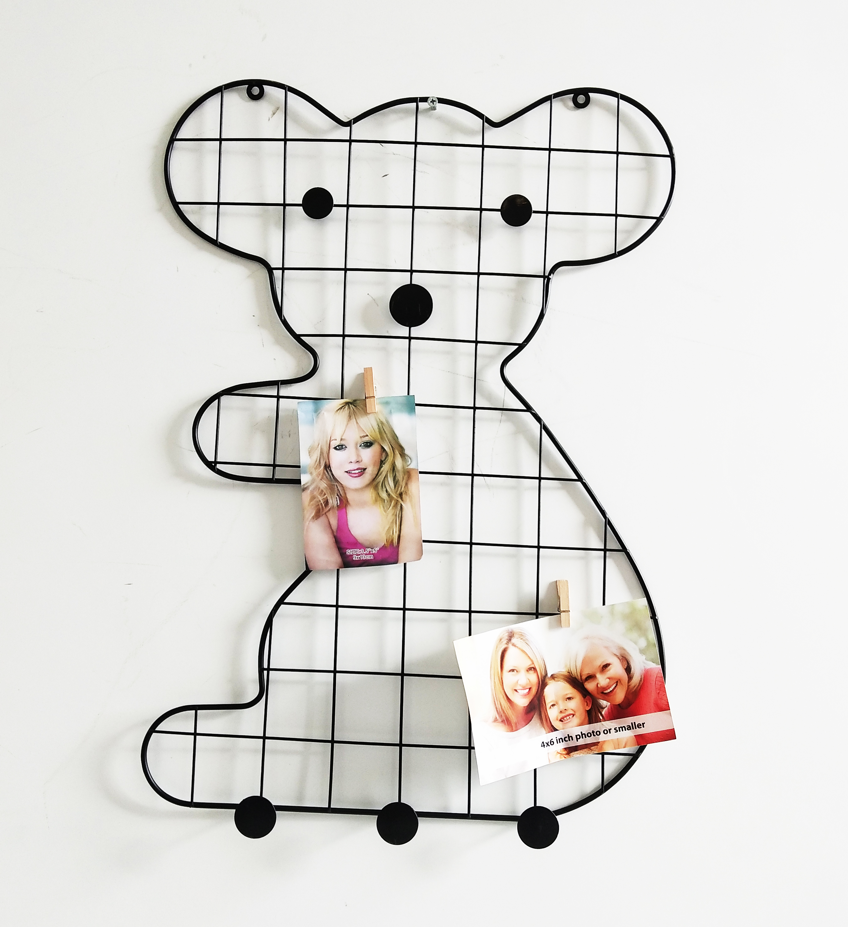 metal grid wall shelf