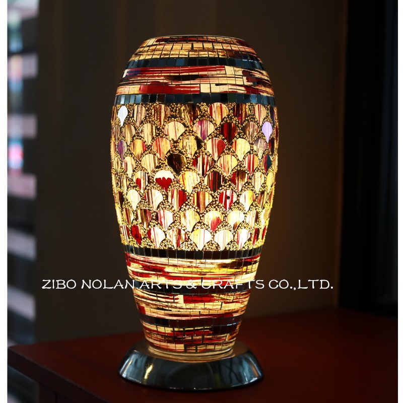 Mosaic glass table lamp Glass Mosaic decor lamp Home decoration glass Mosaic lamp Mosaic glass lamp