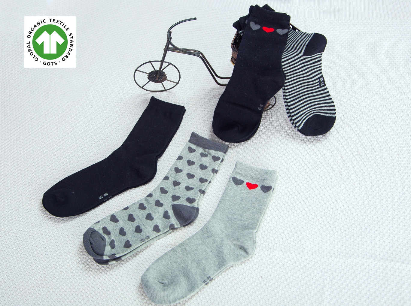 Woman socks with GOTS