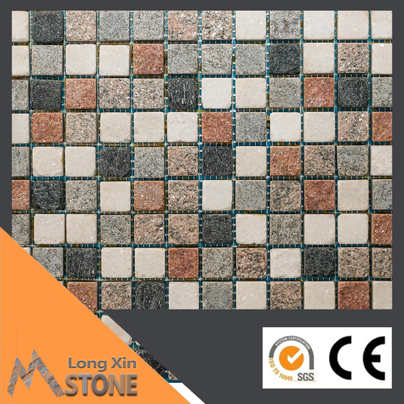 Natural cubic quartzite stone mosaics 305X305 CM
