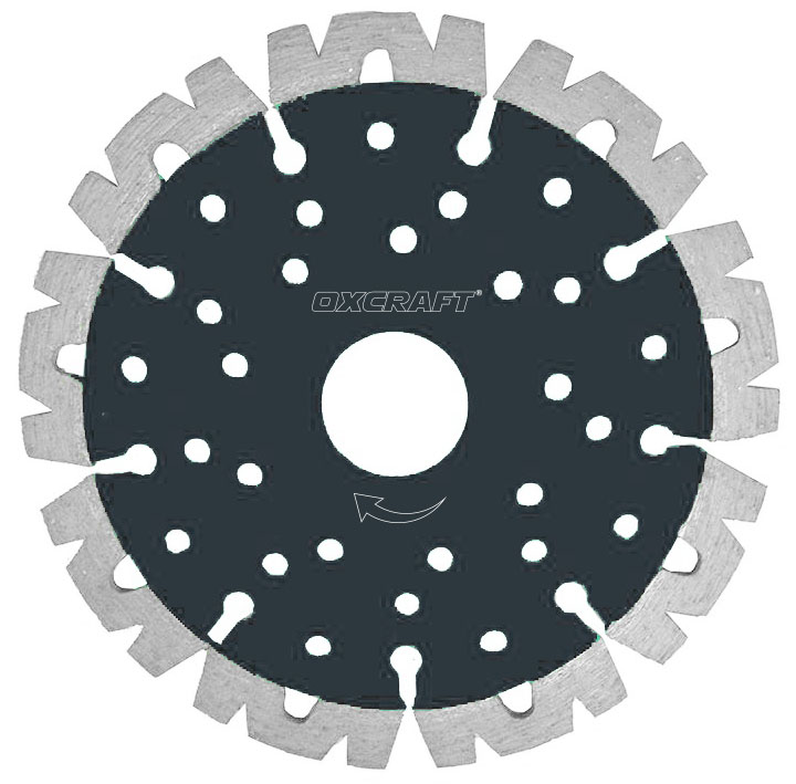Laser welded diamond saw blade for granite