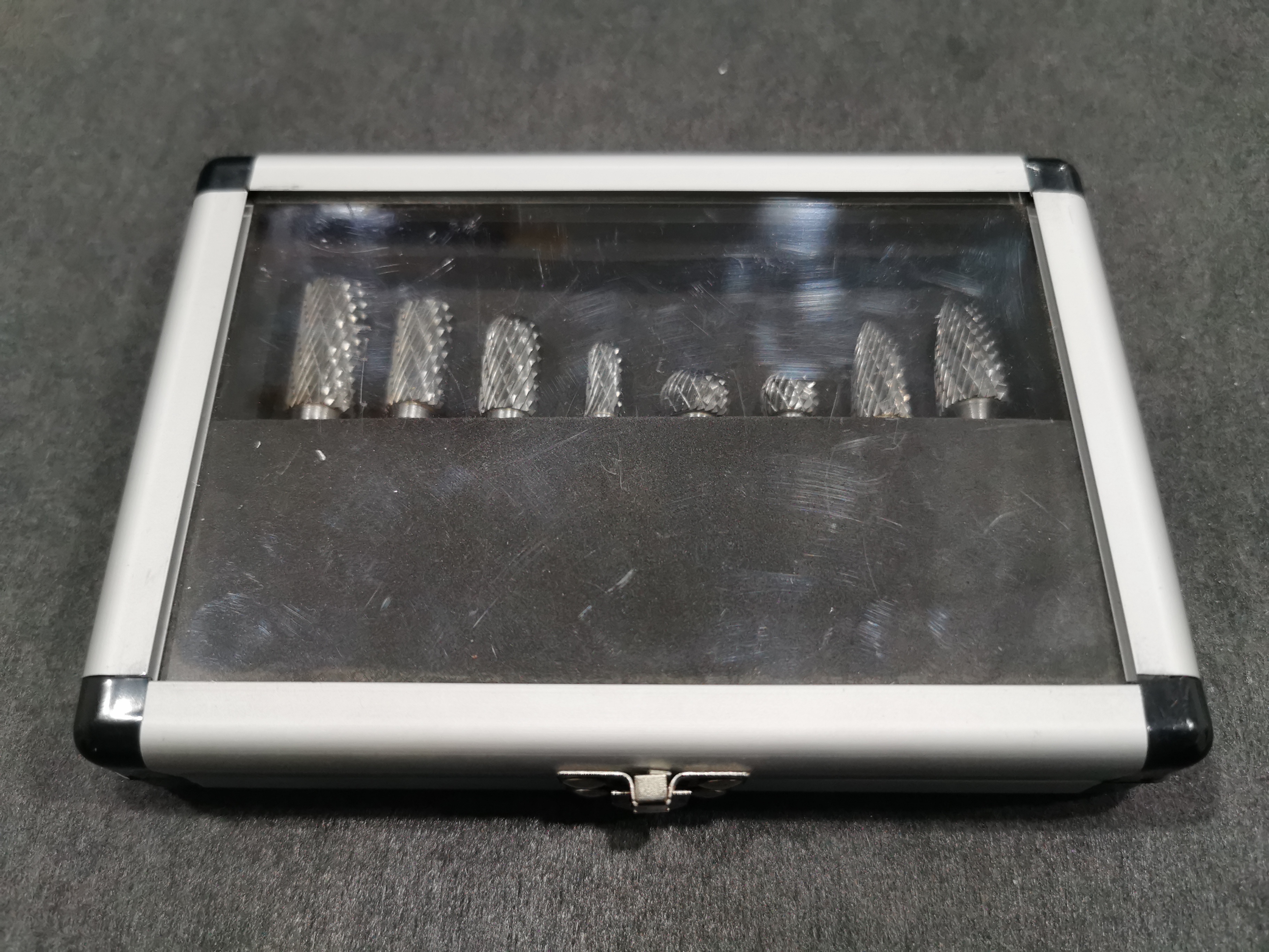 Tungsten carbide burr 8pack aluminium set