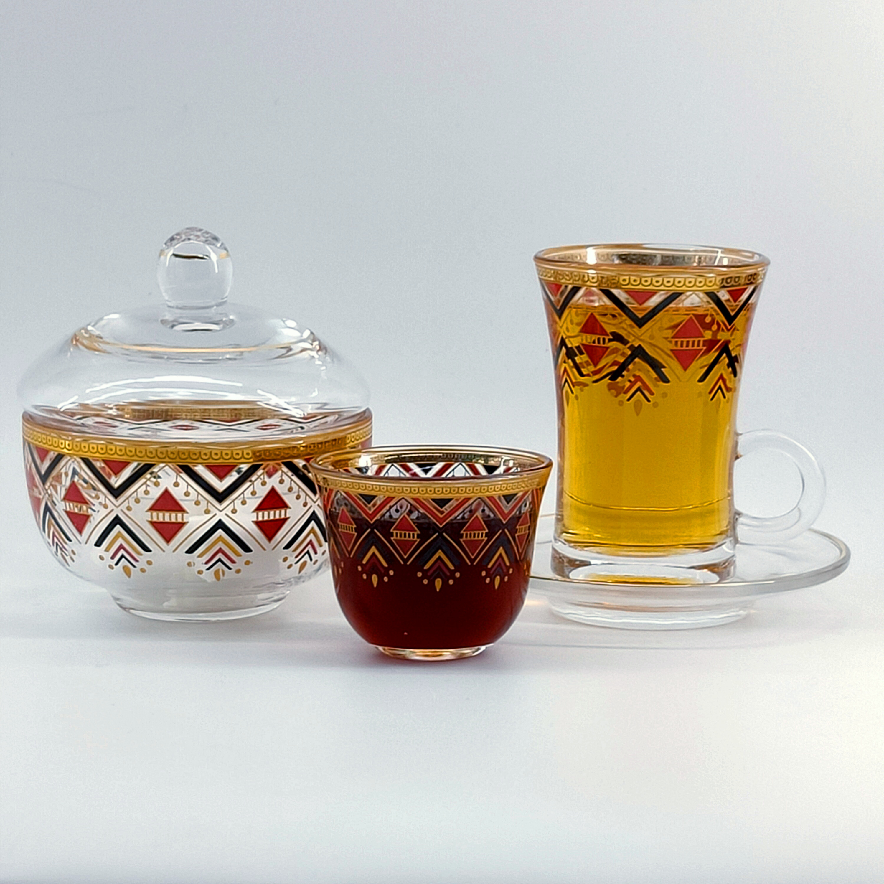 25PCS/SET Arabic Tea Cup Sets