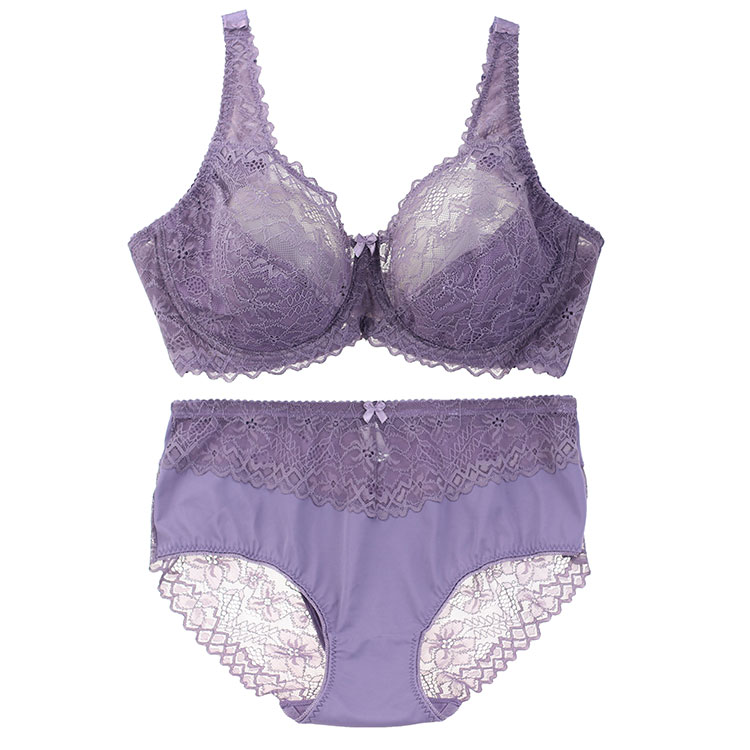 Factory Direct Sale Wholesale Plus size Soft Sexy Lace Women Underwear Bra Sets