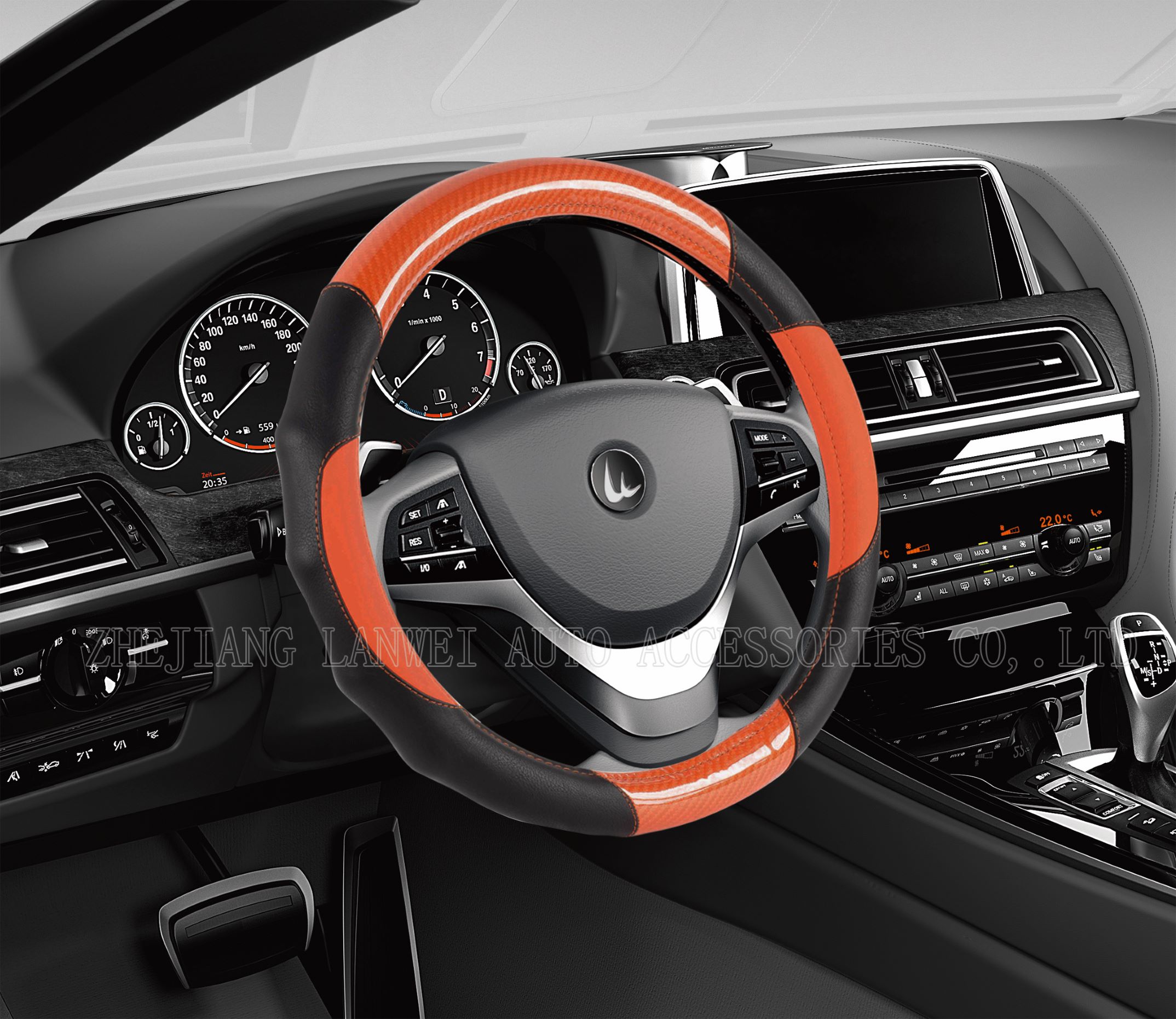Carbon material popular car steering wheel cover