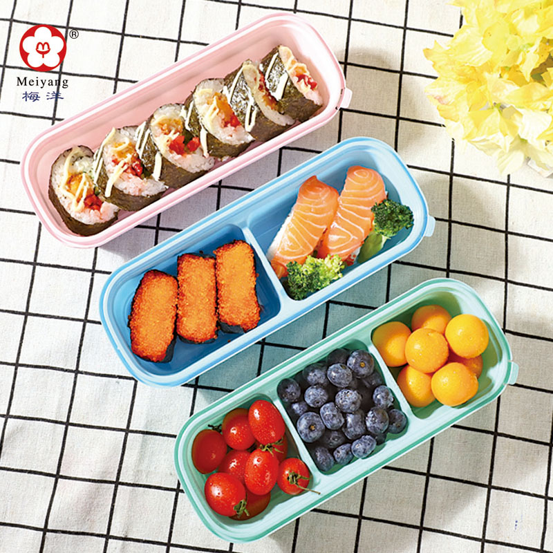 Meiyang Q500 disposable plastic storage takeaway microwavable rectangular PP food container box