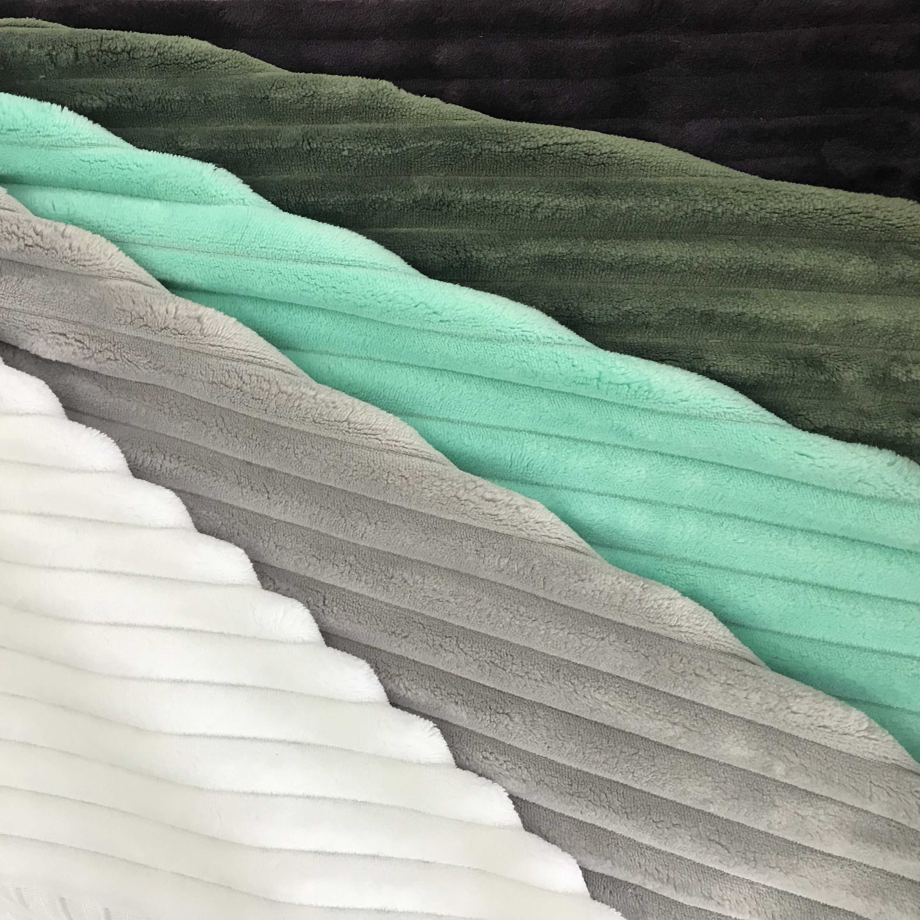 100% Polyester Stripe Fleece