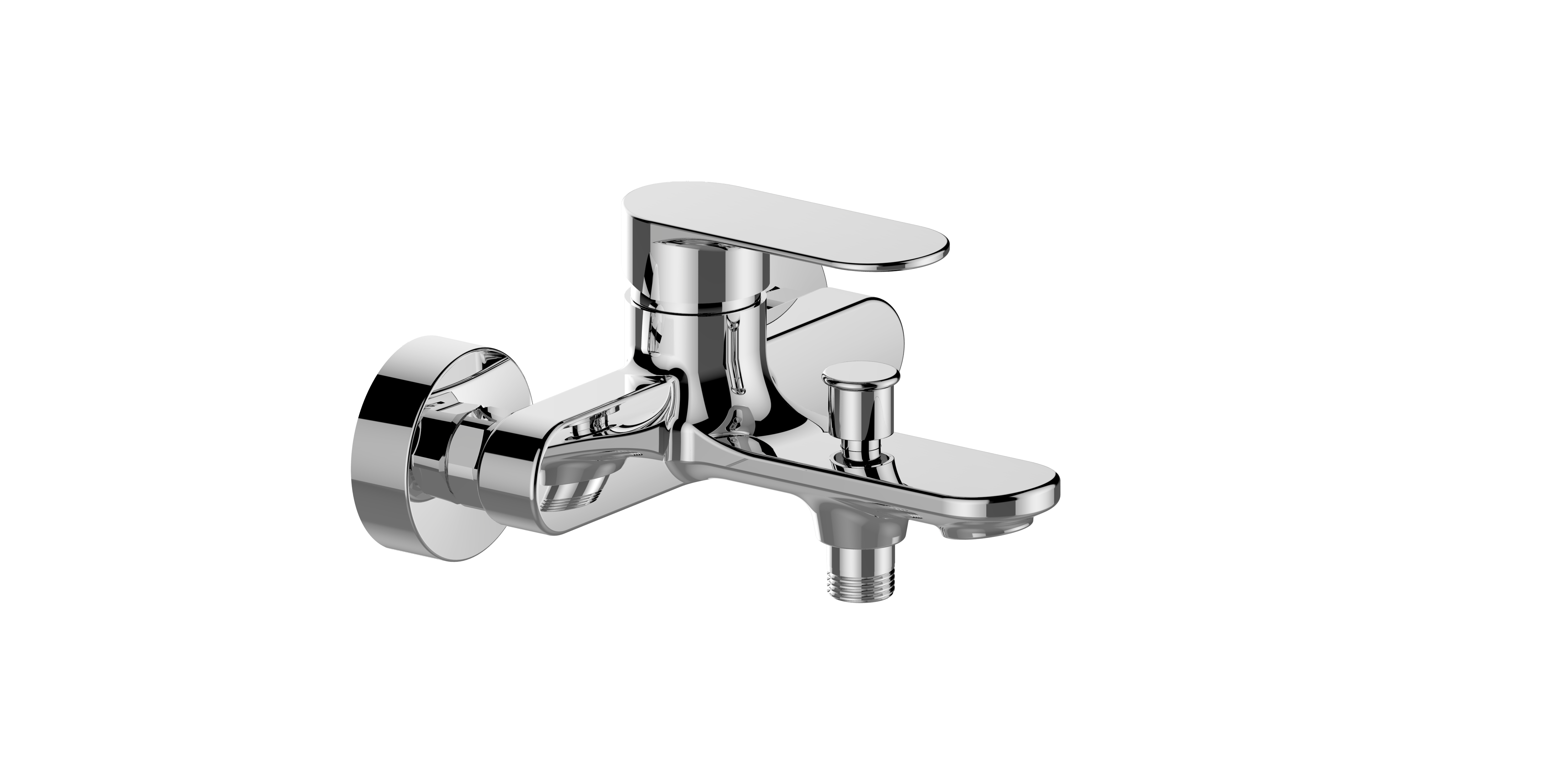 round bath mixer