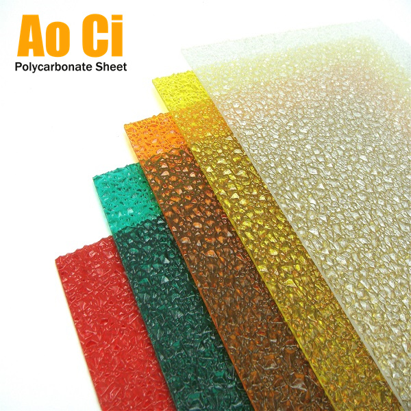 waterproof polycarbonate embossed sheets plastic tiles roof tile