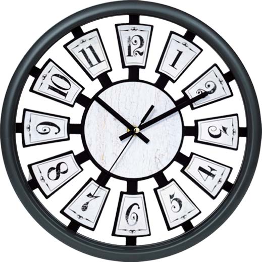 wall clock; quartz clock; Hollow out; modern design;simple round clock; 12inch 30cm