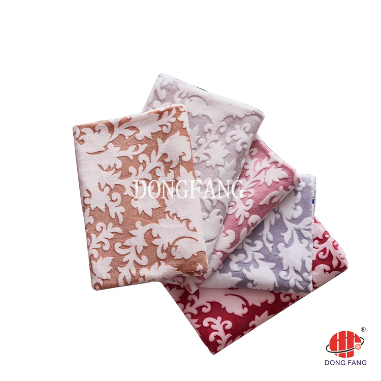 100% polyester flannel burnout printed