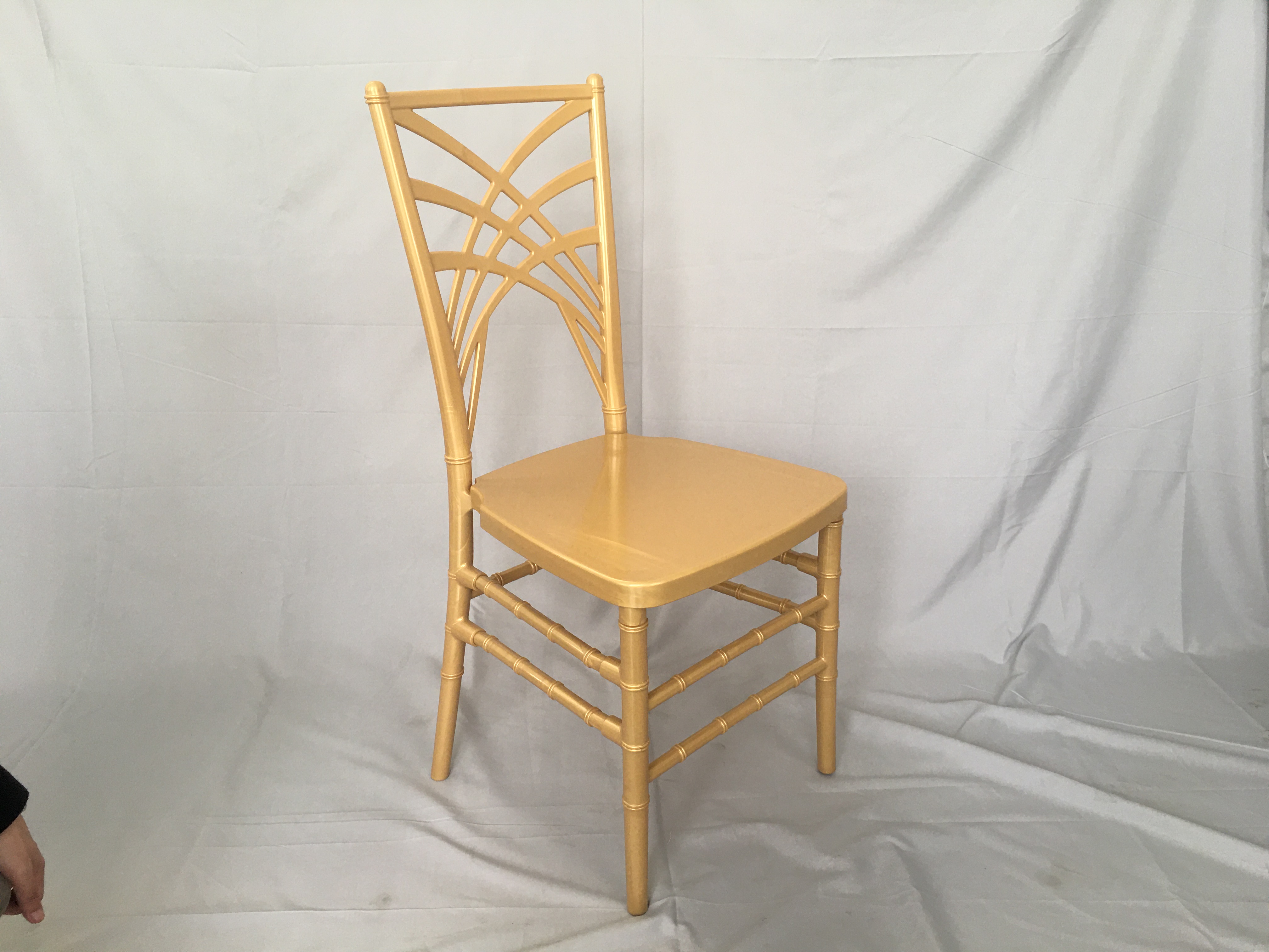 Resin chameleon chiavari chair