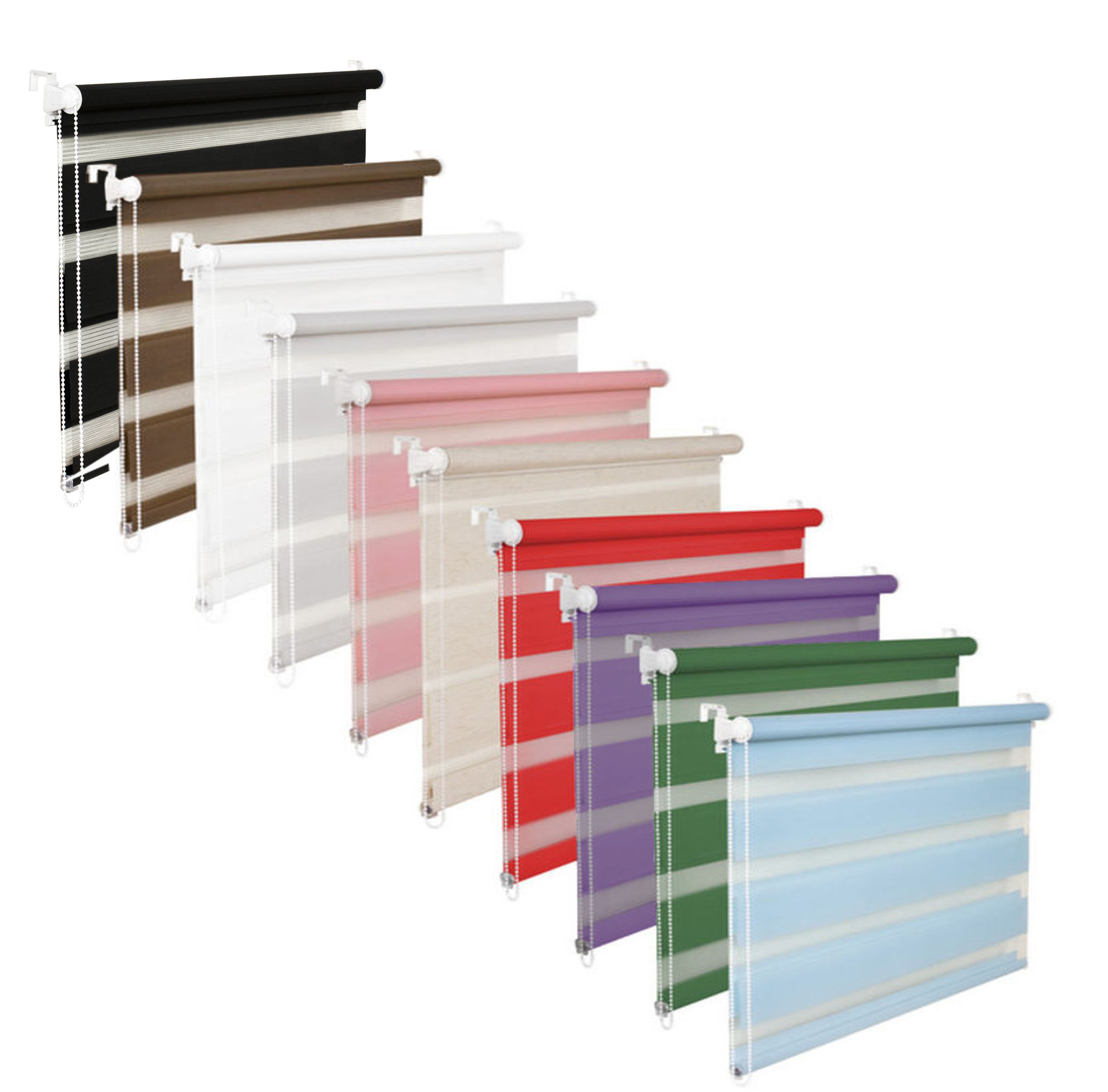 Mini zebra roller blind