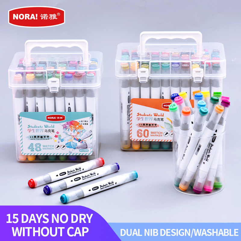 Water-based Triangle dual nibs sketch marker