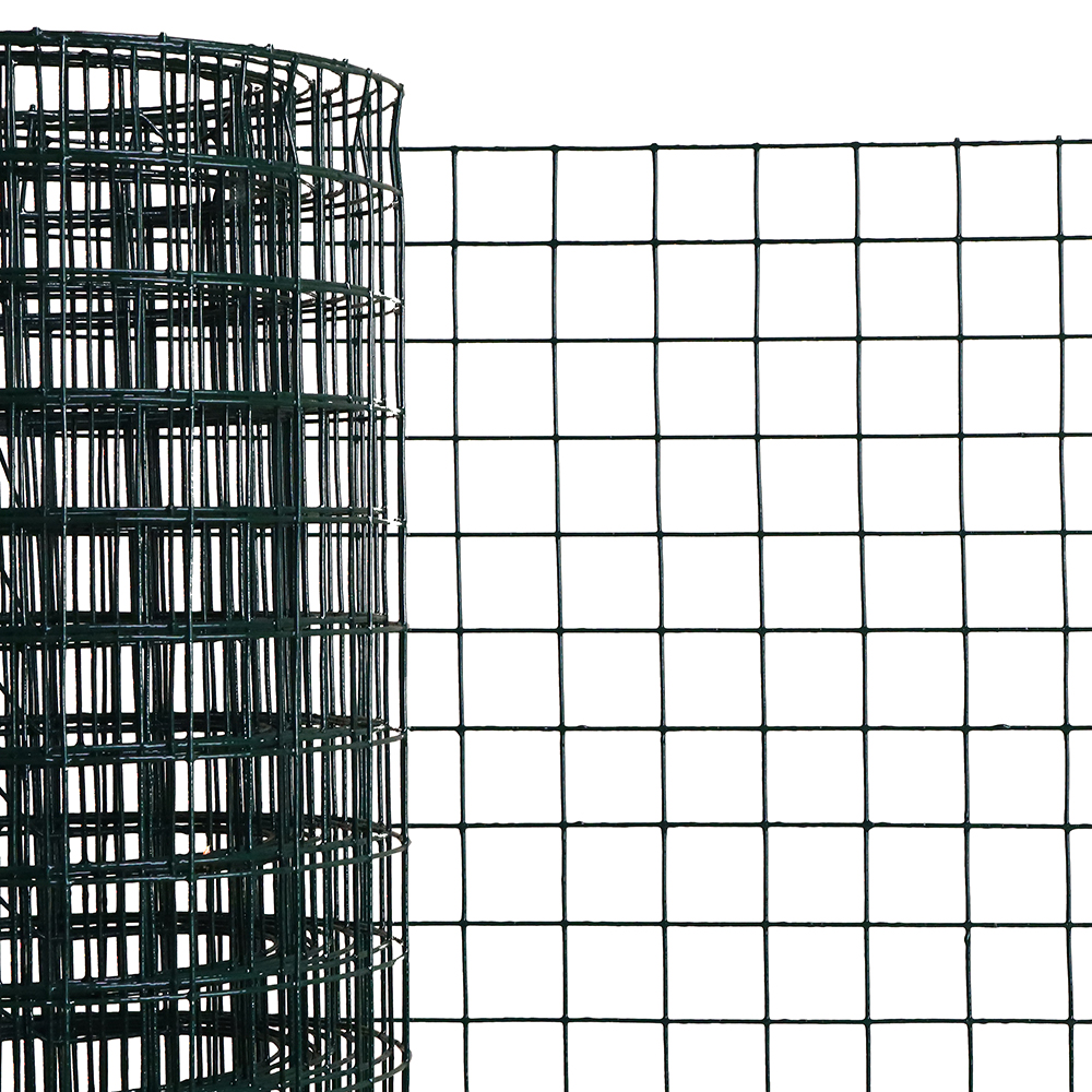 PVC Coated Welded Wire Mesh Green Fencing Mesh 25 x 25mm