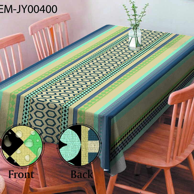 W-polyether coated textile tablecloth