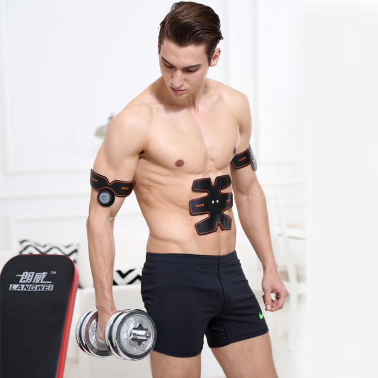Electronic Six Pack Abs EMS Muscle Stimulator Body Fitness Trainer Body Slimming Massager