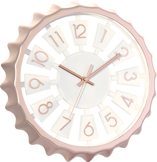 Wall clock; quartz clock; Hollow out; modern design;simple round clock; 13inch 33cm；beer frame