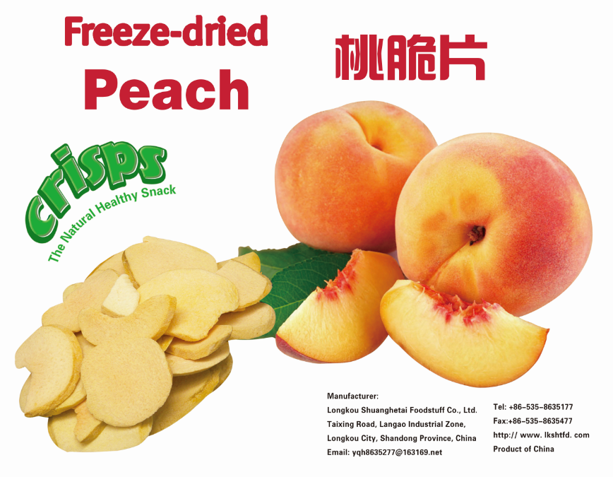 Freeze Dried Peach Chips