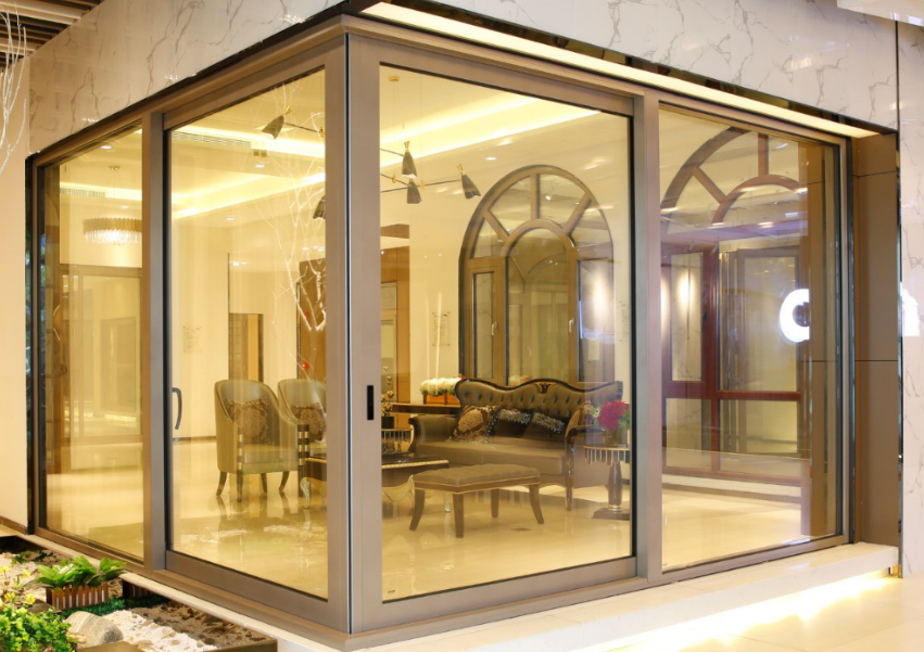Aluminium Lift&Sliding door with corner