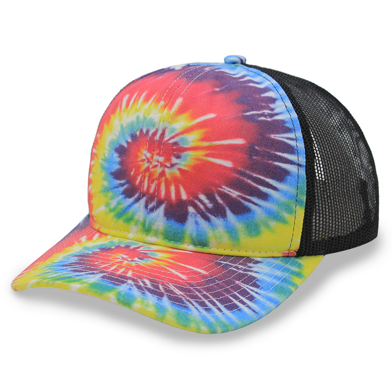 Trucker cap, Tie dye cap, Tie dye mesh cap
