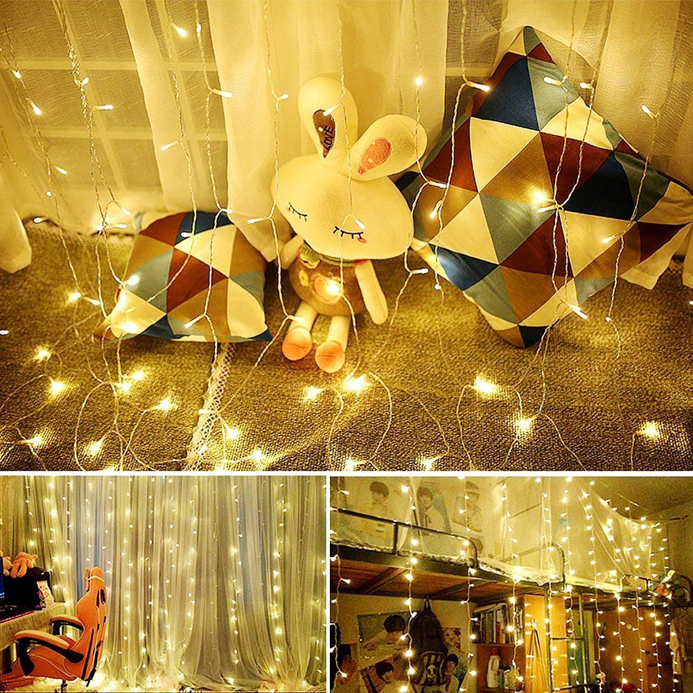 200L warm white curtain light