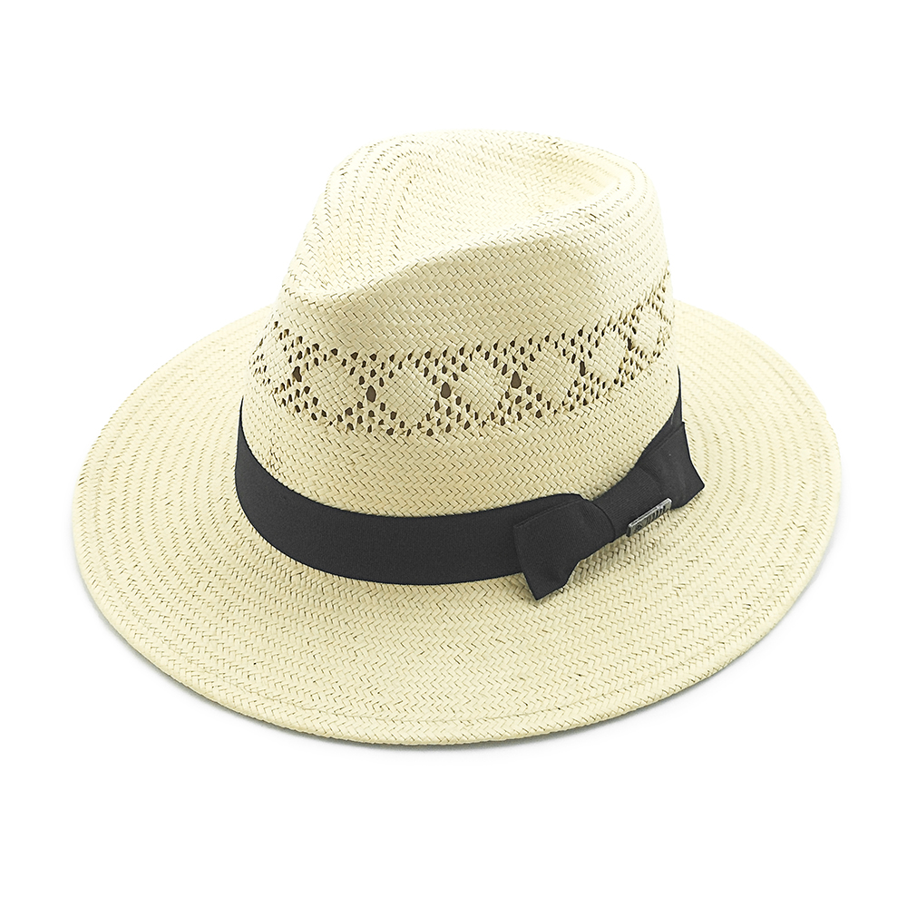 Customized High Quality Paper Straw Sun Hats Women Man Fashion Decoration Big Brim Beach Summer Panama Straw Hat