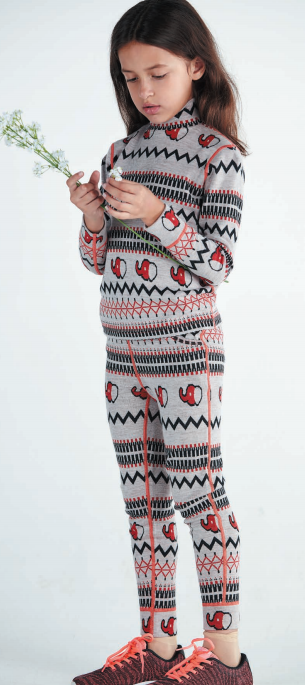 Children wool jaquard set / Merino wool children / wool jaquard / merino jaquard