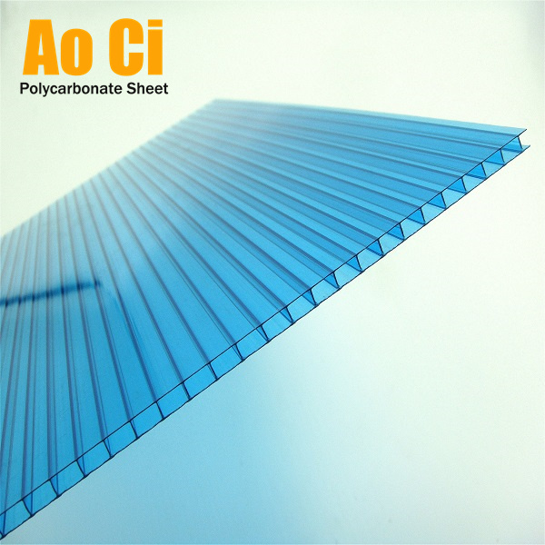 UV Resistant 4MM Clored Twinwall Polycarbonate Sheet