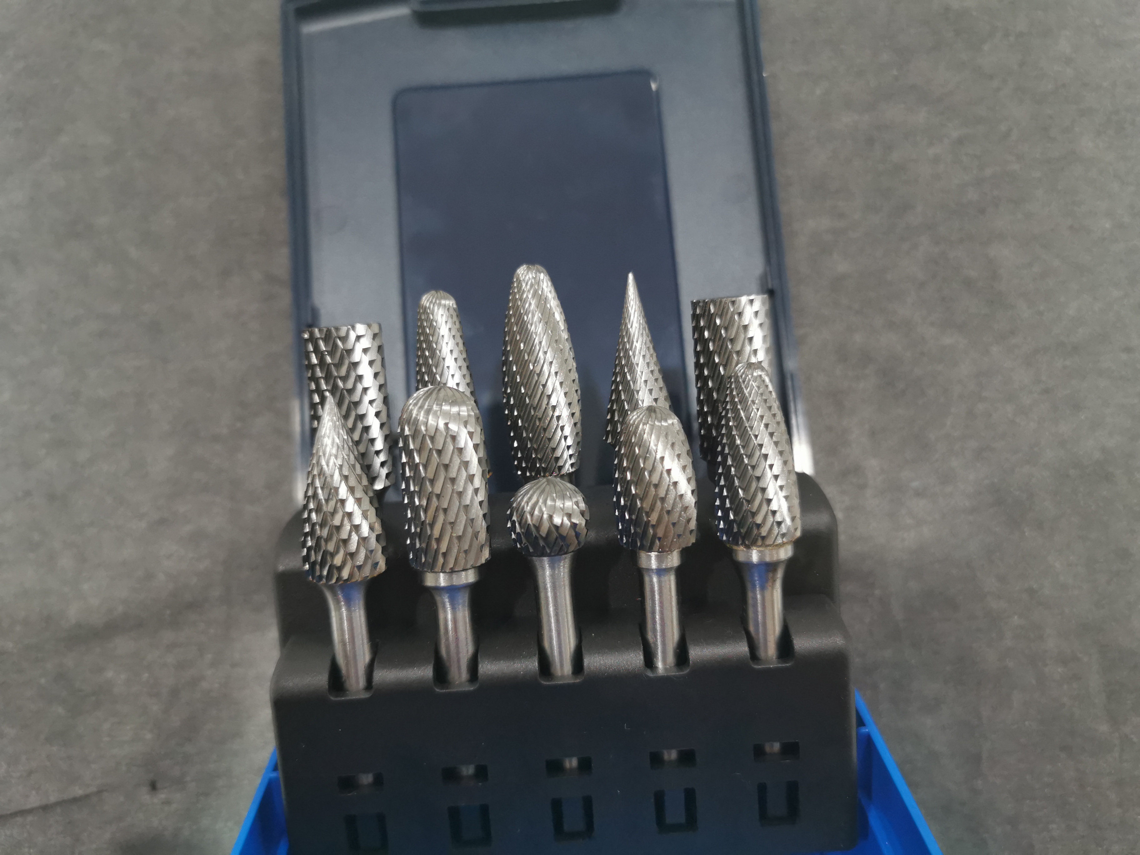 Tungsten carbide burr 10pack plastic set