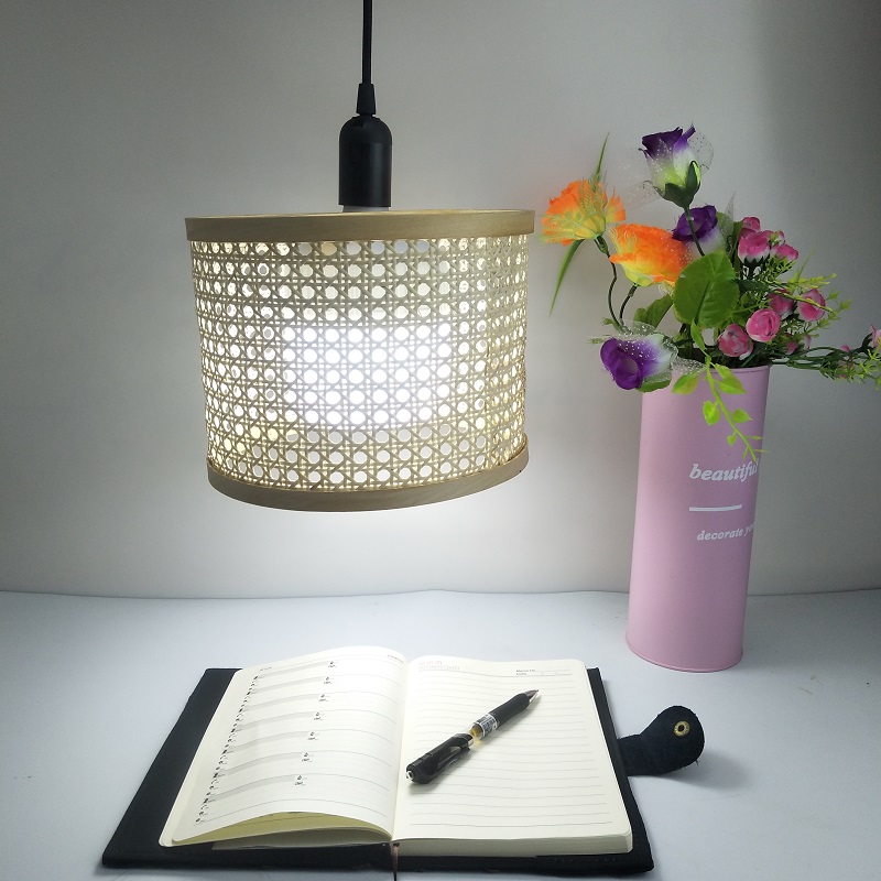 Factory Hand-made rattan lampshade craft lamp