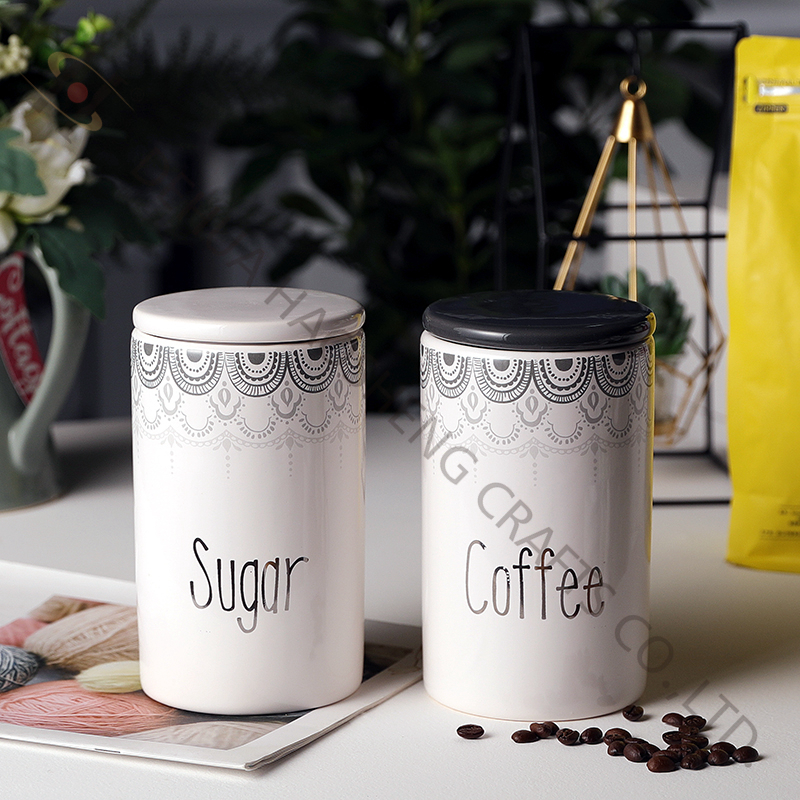 Ceramic Jar with decal