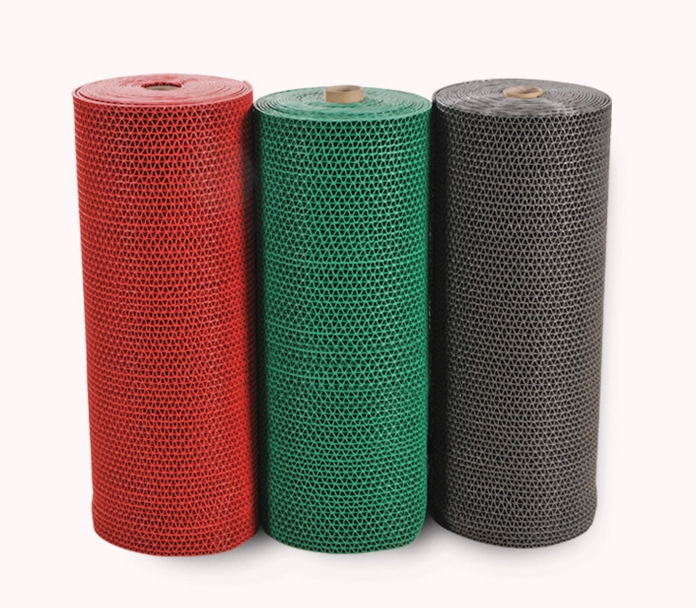 PVC anti slip zigzag mat,S mat