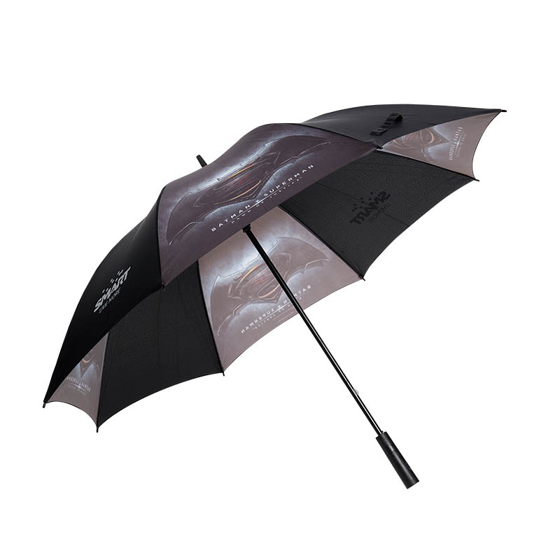 Luxury Custom Printed Straight Golf Umbrella with Lamp