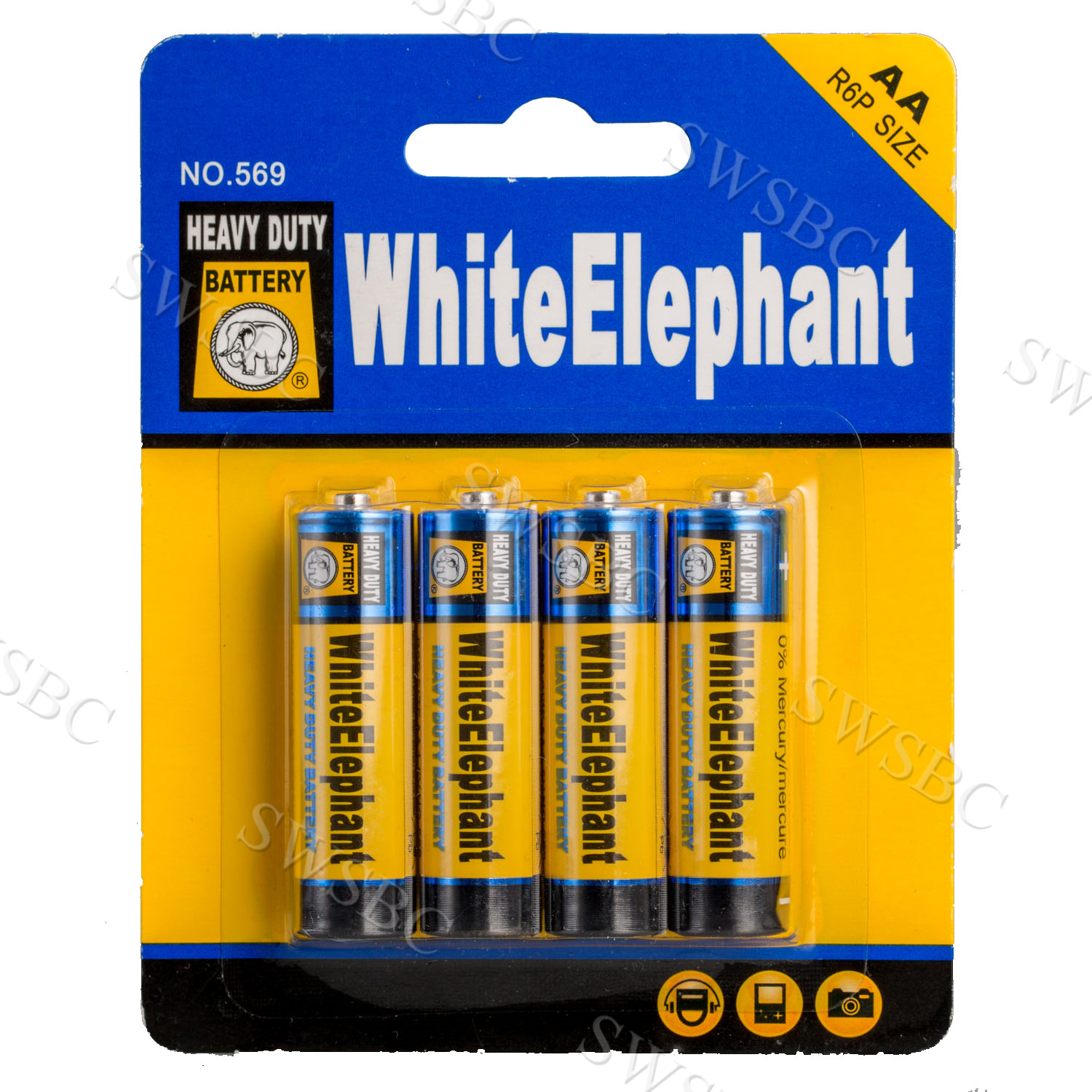 WHITE ELEPHANT BATT Brand Heavy duty Battery R6P