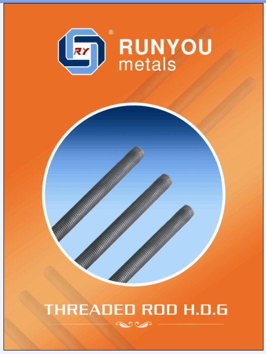 G8.8 hot dipped galvanized Threaded rod