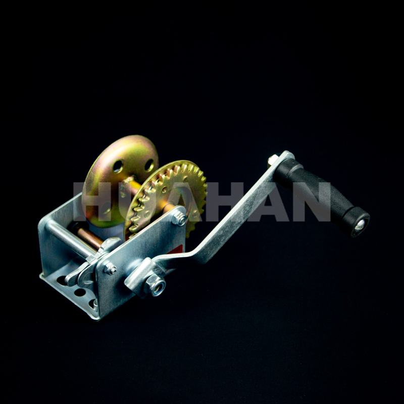 Hand Winch W/O Wire Rope And Strap