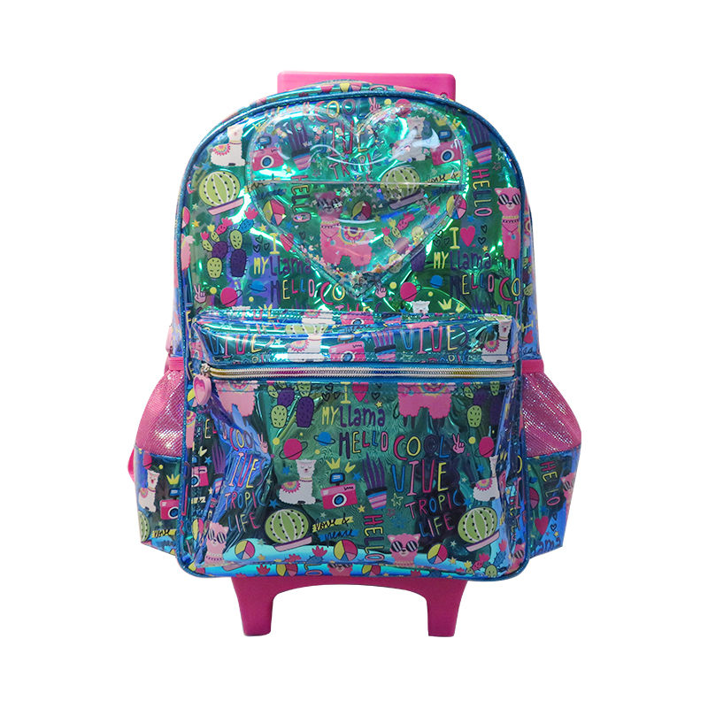 TPU With Print Waterproof School Trolley Backack