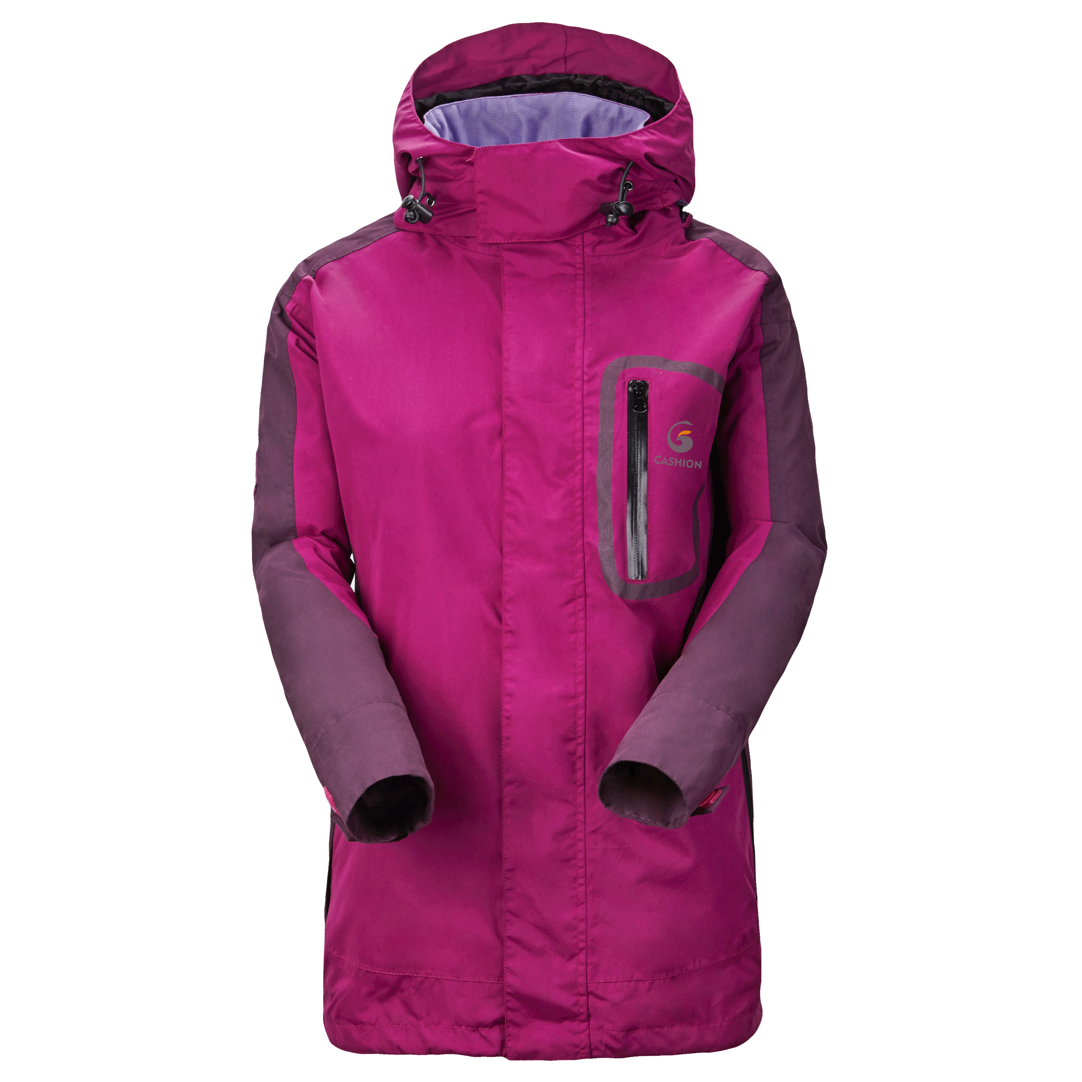 Outdoor waterproof Jackets with Taped Pocket