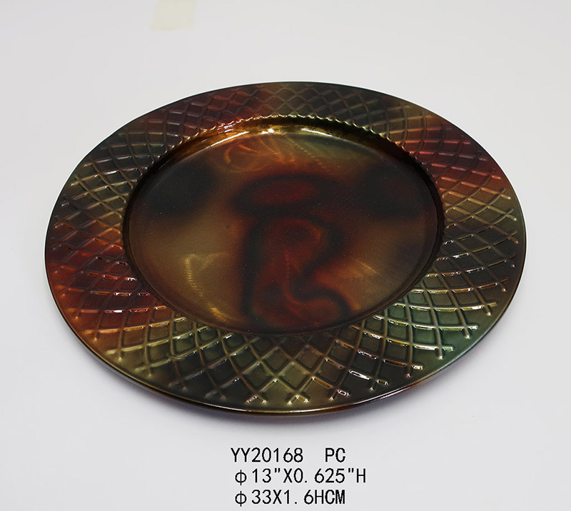 Colorful metal Plate decor plate