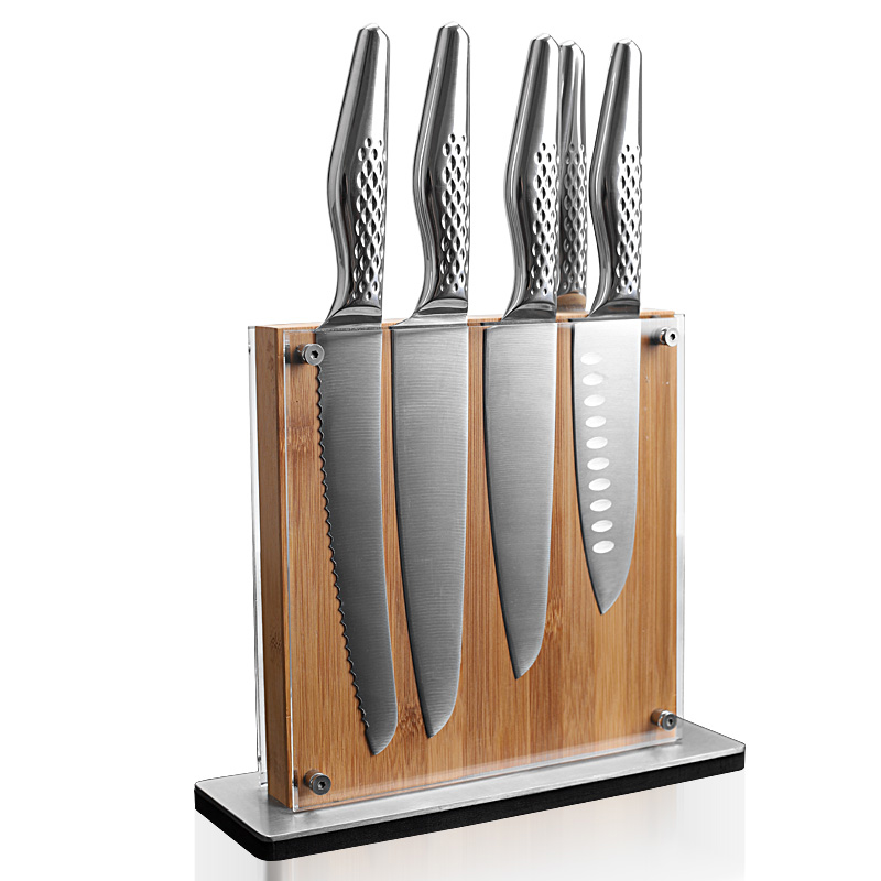 Set of 5pcs hollow kitchen knife