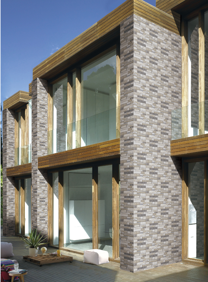 Exterior wall tiles