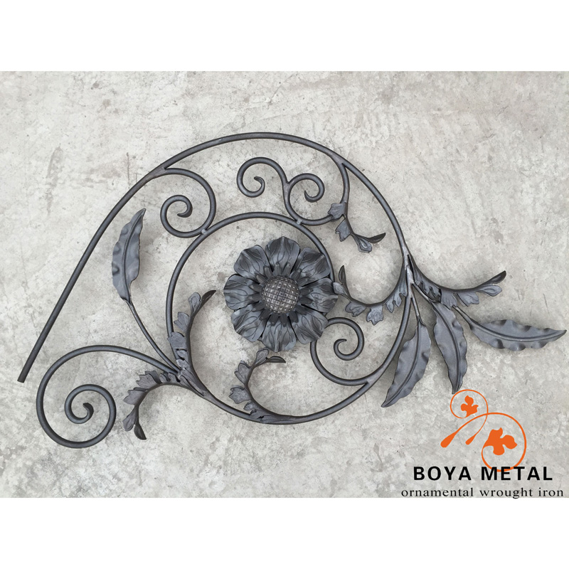 Forged Metal Garden Scroll Panels