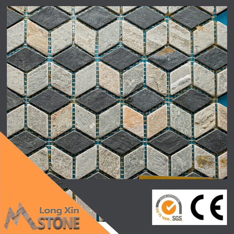 Natural slate stone mosaics 305X305 CM
